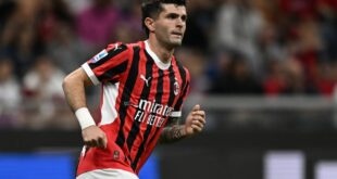 Third year in row sees Pulisic’s Milan crowned fastest-growing