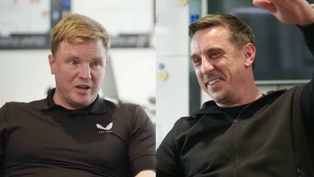 Eddie Howe ‘exclusive’ – Watch brilliant interview with Gary Neville here