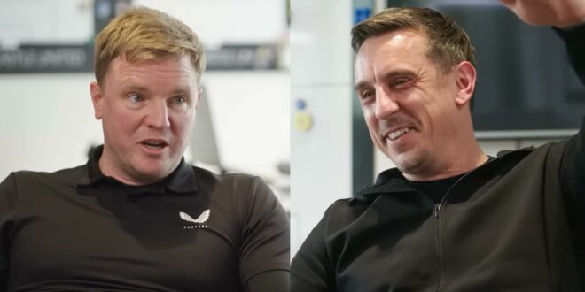 Eddie Howe ‘exclusive’ – Watch brilliant interview with Gary Neville here