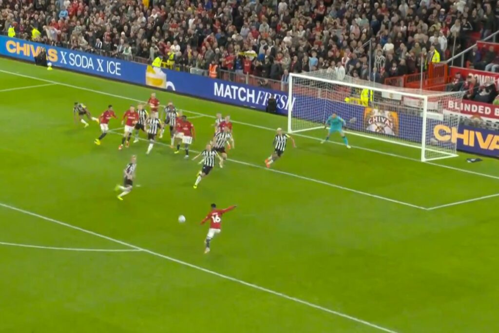 Amad Diallo nets beautiful goal for Man United vs Newcastle