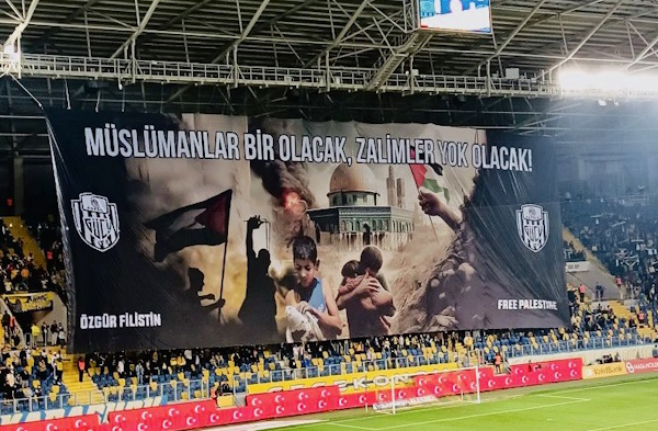 Ankaragücü ultras show support for Palestine