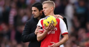 Arsenal boss Mikel Arteta blasted by Richard Keys for being “obsessed” with Ukraine international Oleksandr Zinchenko