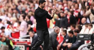 Mikel Arteta delighted with how Arsenal are performing under pressure, as title race rumbles on