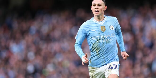 Award-winner Phil Foden helps Man City equal United record