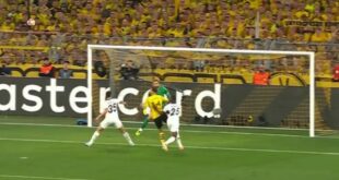 English referee denies Borussia Dortmund clear penalty vs PSG