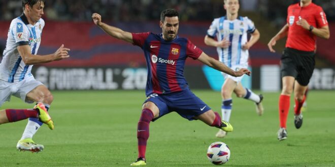 Barcelona midfielder could set all-time career record breaking his Manchester City numbers