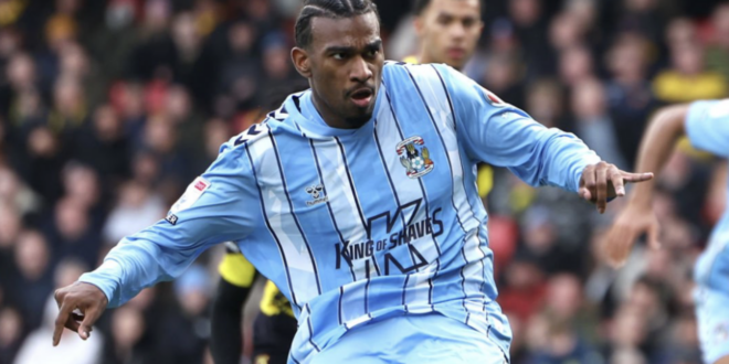 Haji Wright scores 19th goal of season for Coventry City