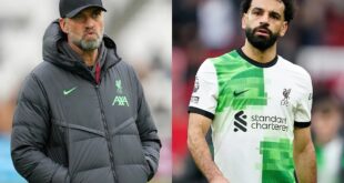 Jurgen Klopp clears the air with Liverpool star Mo Salah after touchline row