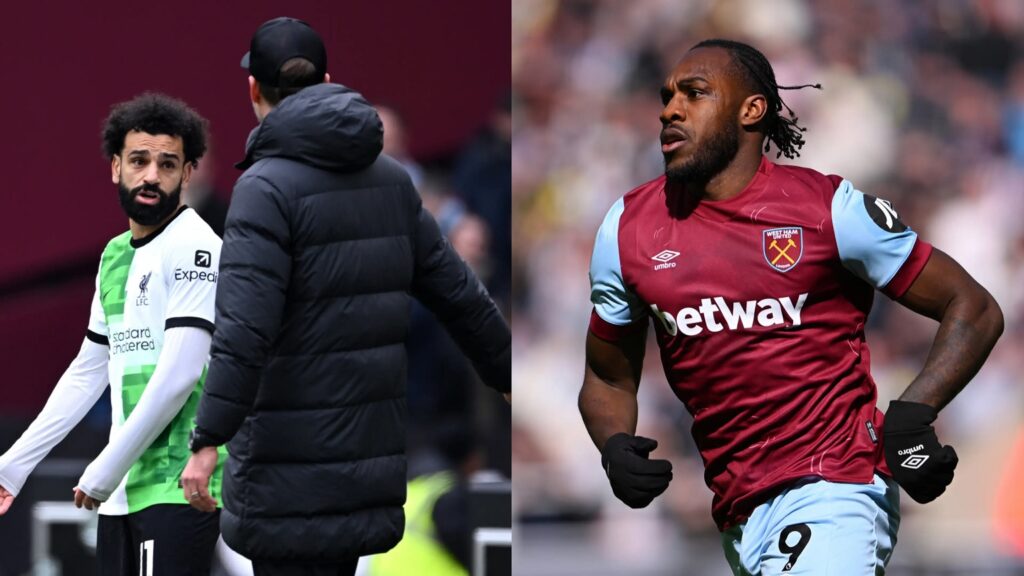 Michail Antonio reveals what Jurgen Klopp told Mo Salah during spat