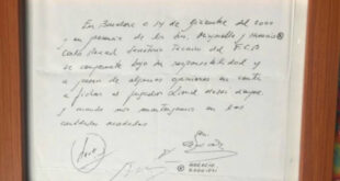 Signed napkin that secured Messi’s move to Barca sells for 5,000 at auction