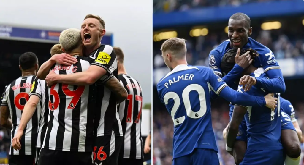 New top-six odds released as Newcastle and Chelsea pile pressure on Man Utd