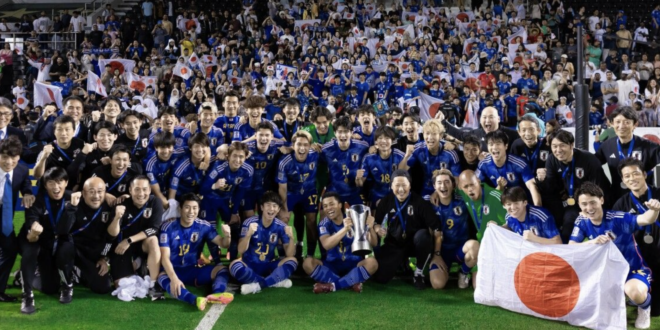 Japan win U23 Asian Cup against Uzbekistan with added time goal and a penalty save