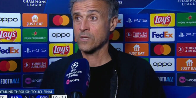 Luis Enrique bemoans luck against Dortmund