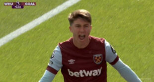 George Earthy scores first-ever goal for Hammers