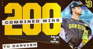 Padres’ Yu Darvish got his 200th career win on Sunday night