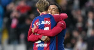 Gunners to rival Man United for Frenkie De Jong