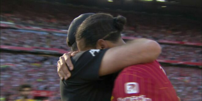 Jurgen Klopp and Virgil van Dijk share emotional moment after Liverpool win