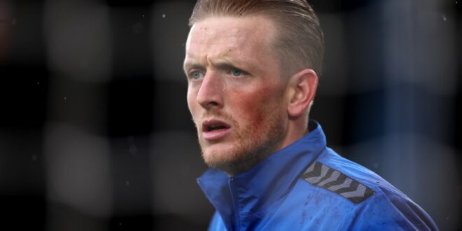 Jordan Pickford could lead Everton’s summer clear-out amid club’s financial crisis