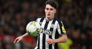 Newcastle United’s right-back Tino Livramento received high praise by Chris Sutton for his performance against Burnley