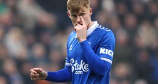 Everton defender Jarrad Branthwaite has “a lot of potential”