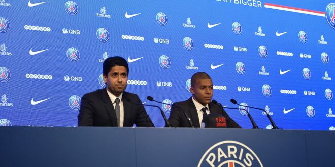 Al-Khelaifi raging at Kylian Mbappe