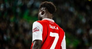 Saka relishing ‘beautiful challenge’ as Arsenal take Premier League title race to the wire