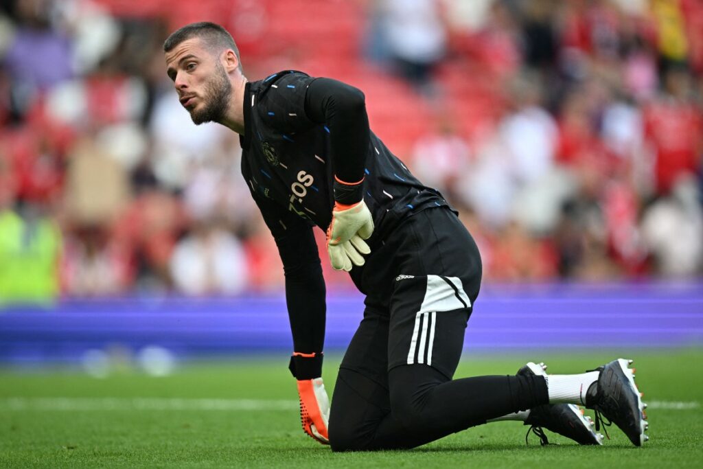 Former Manchester United goalkeeper David De Gea shows off his excellent shot-stopping skills on social media as he remains a free agent