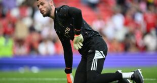 Former Manchester United goalkeeper David De Gea shows off his excellent shot-stopping skills on social media as he remains a free agent