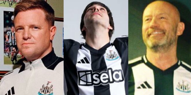 Howe, Shearer and Tonali pictured in new Adidas kit – Iconic photos after 8am release