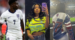 Bukayo Saka girlfriend Tolami Benson wears interesting Euro 2024 outfit