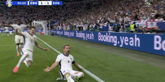 Harry Kane heads home to send England fans crazy