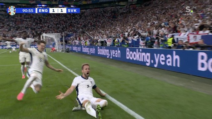 Harry Kane heads home to send England fans crazy