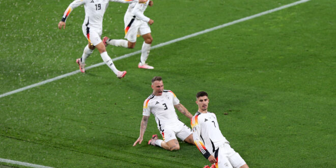 Germany ride the storm, VAR and Demark to win 2-0