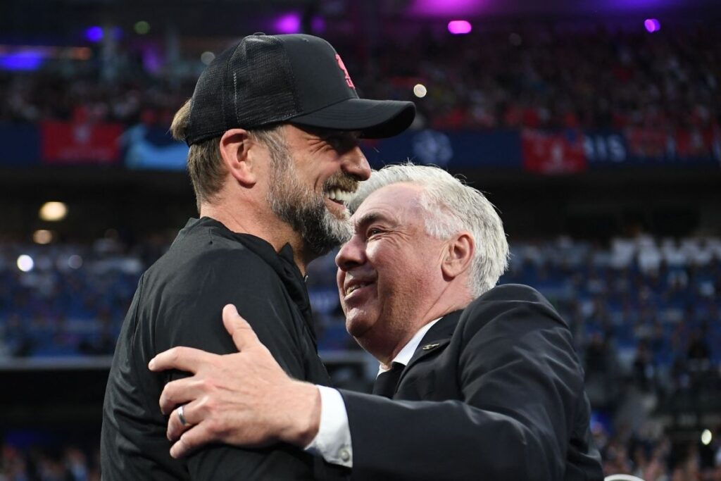 Carlo Ancelotti reveals the reason behind Jurgen Klopp quitting Liverpool