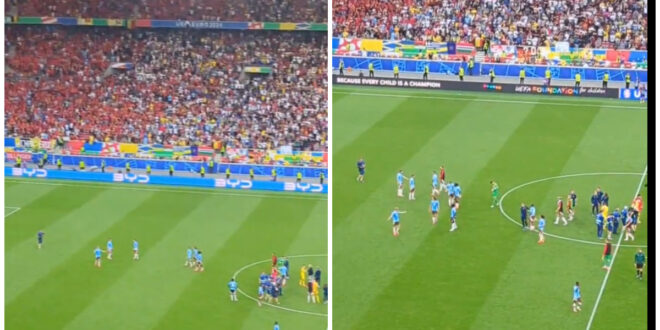 Man City’s Kevin De Bruyne stops teammates from applauding fans