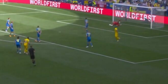 Real Madrid’s Andriy Lunin makes another horror error vs Romania