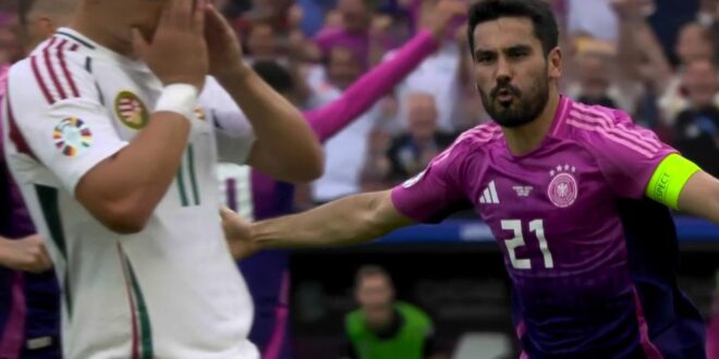 Watch: Ilkay Gundogan with a neat finish to double the lead for Germany vs Hungary