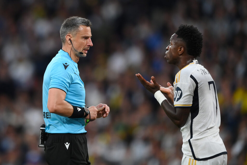 Vinicius Junior lucky to avoid red card after UCL final dive