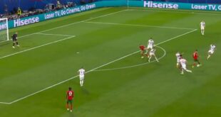 Cristiano Ronaldo comes so close to the best assist of Euro 2024