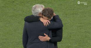 Jose Mourinho consoles Edin Terzic following Champions League final loss