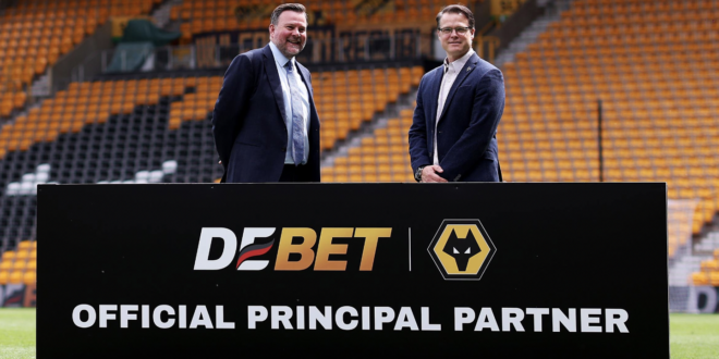 Wolves sign online bookie DEBET to shirt front in record 2-year deal