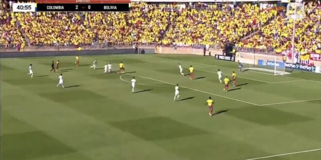 Liverpool star Luis Diaz scores for Colombia against Bolivia