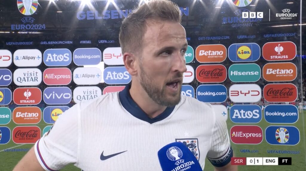 Harry Kane happy with how England dealt with Serbia test