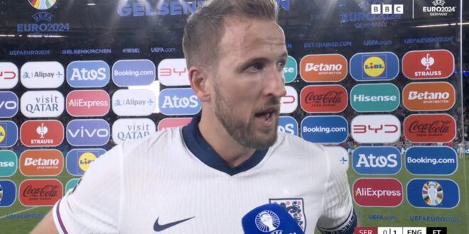 Harry Kane happy with how England dealt with Serbia test