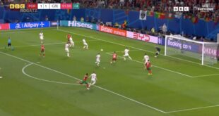 Francisco Conceicao scores inury time winner for Portugal at Euro 2024