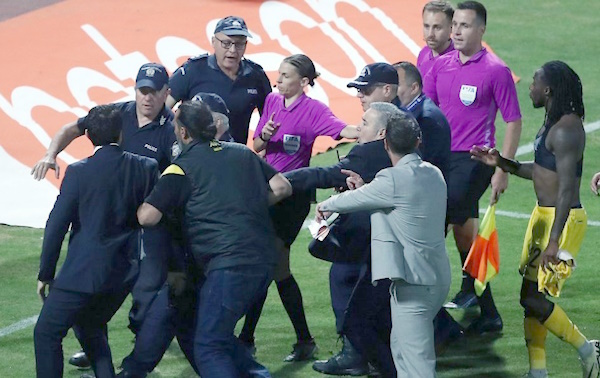 Aris Thessaloniki and its president Theodoros Karypidis fined over threatening safety of Stephanie Frappart