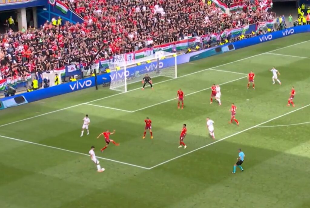 Liverpool’s Dominik Szoboszlai assists diving header at Euro 2024