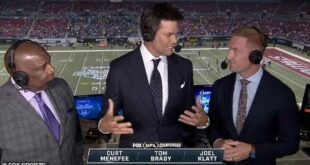 Tom Brady made his broadcasting debut over the weekend for FOX