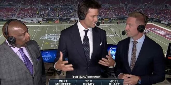 Tom Brady made his broadcasting debut over the weekend for FOX