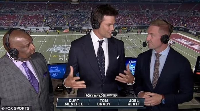 Tom Brady made his broadcasting debut over the weekend for FOX